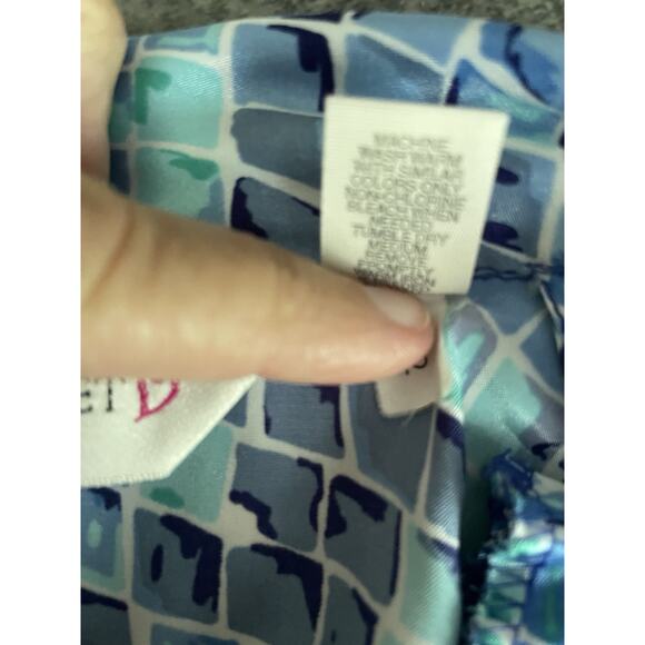 Victoria's Secret Robe Sz M/L Long Belted Mermaid Blue Stain Glass Shoulder Pads - Picture 7 of 9